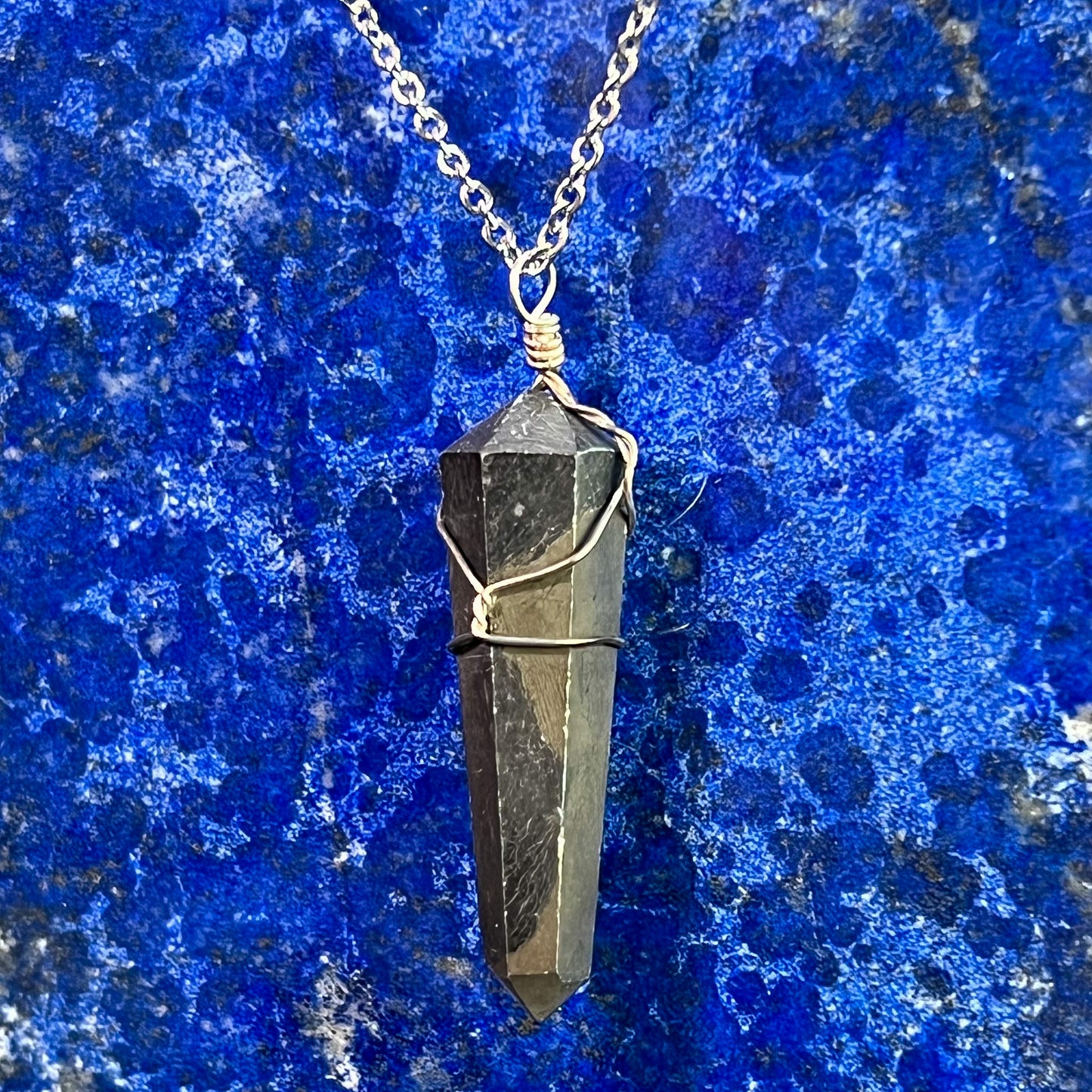 Pyrite Wire Wrap Necklace