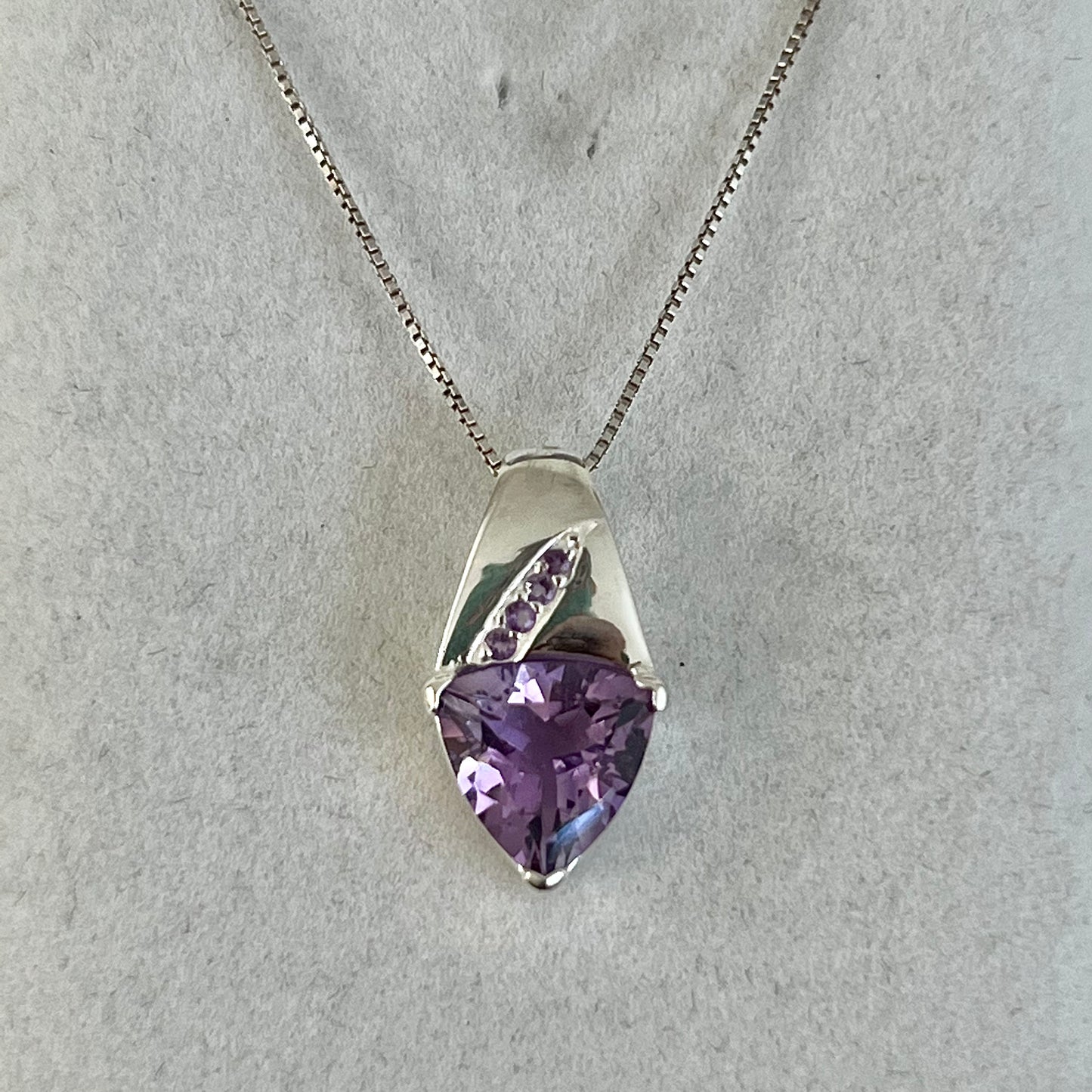 Amethyst Sterling Silver Necklace
