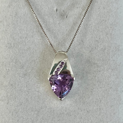 Amethyst Sterling Silver Necklace