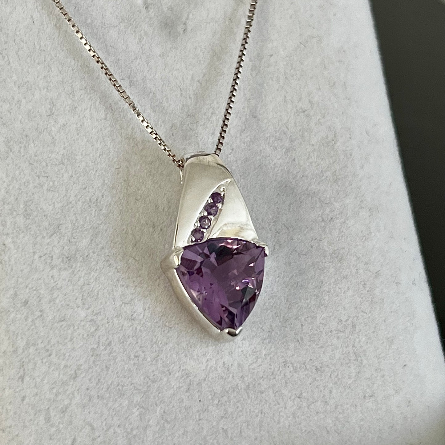 Amethyst Sterling Silver Necklace