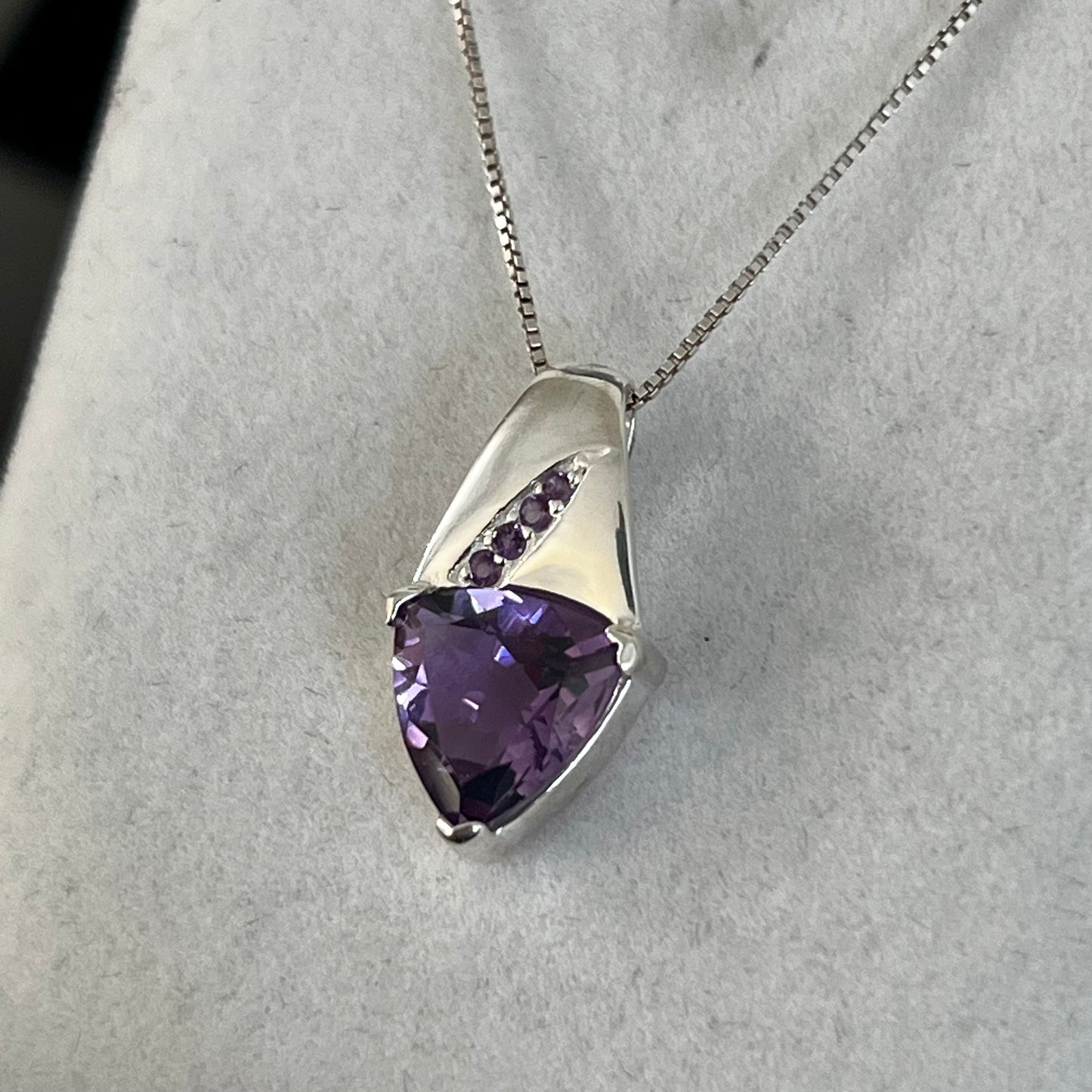 Amethyst Sterling Silver Necklace