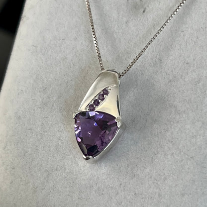 Amethyst Sterling Silver Necklace