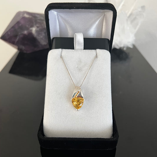 Citrine Sterling Silver Necklace