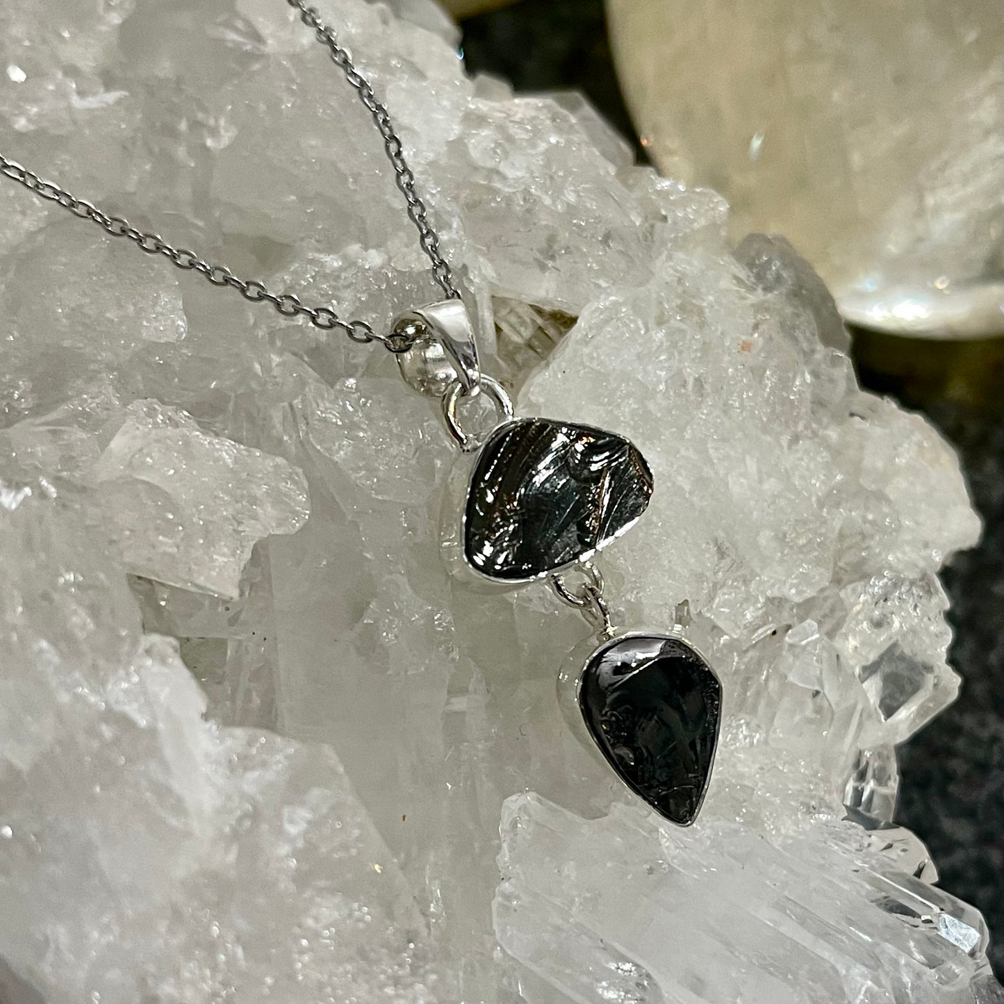 Shungite Sterling Silver Necklace