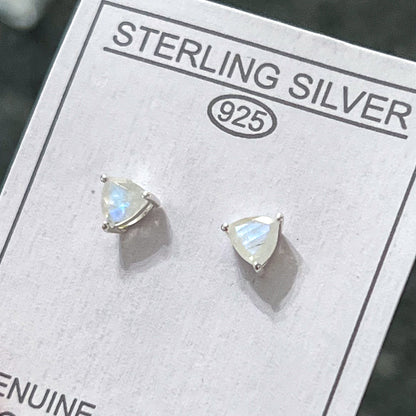 Moonstone Sterling Silver Stud Earrings