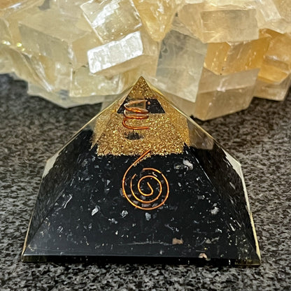 Black Tourmaline Orgone Pyramid