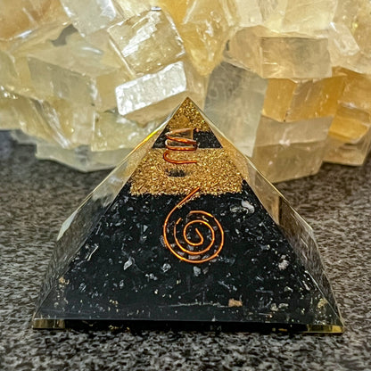 Black Tourmaline Orgone Pyramid