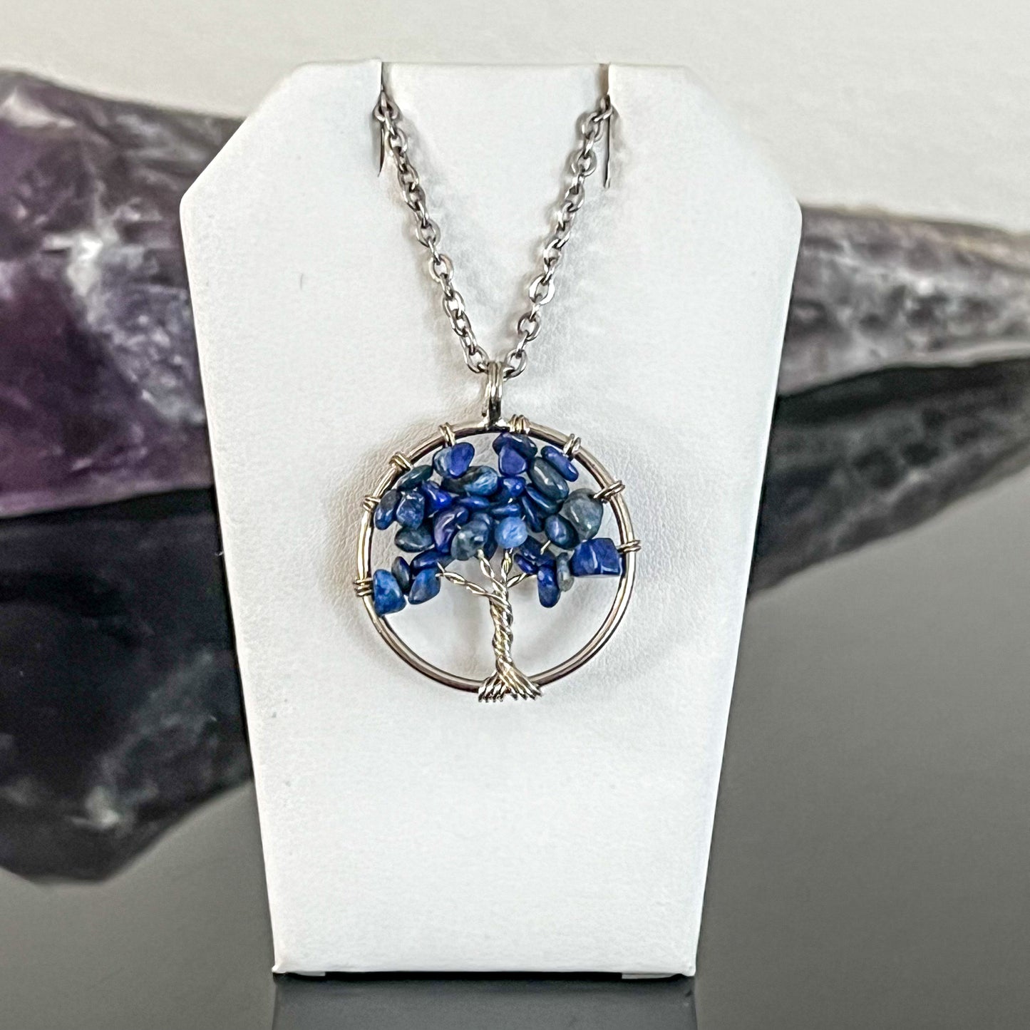 Lapis Tree of Life Necklace