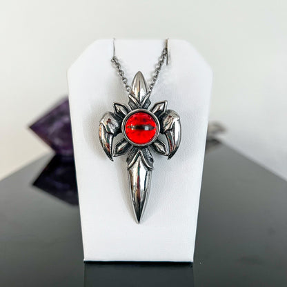 Red Eye Stainless Steel Necklace