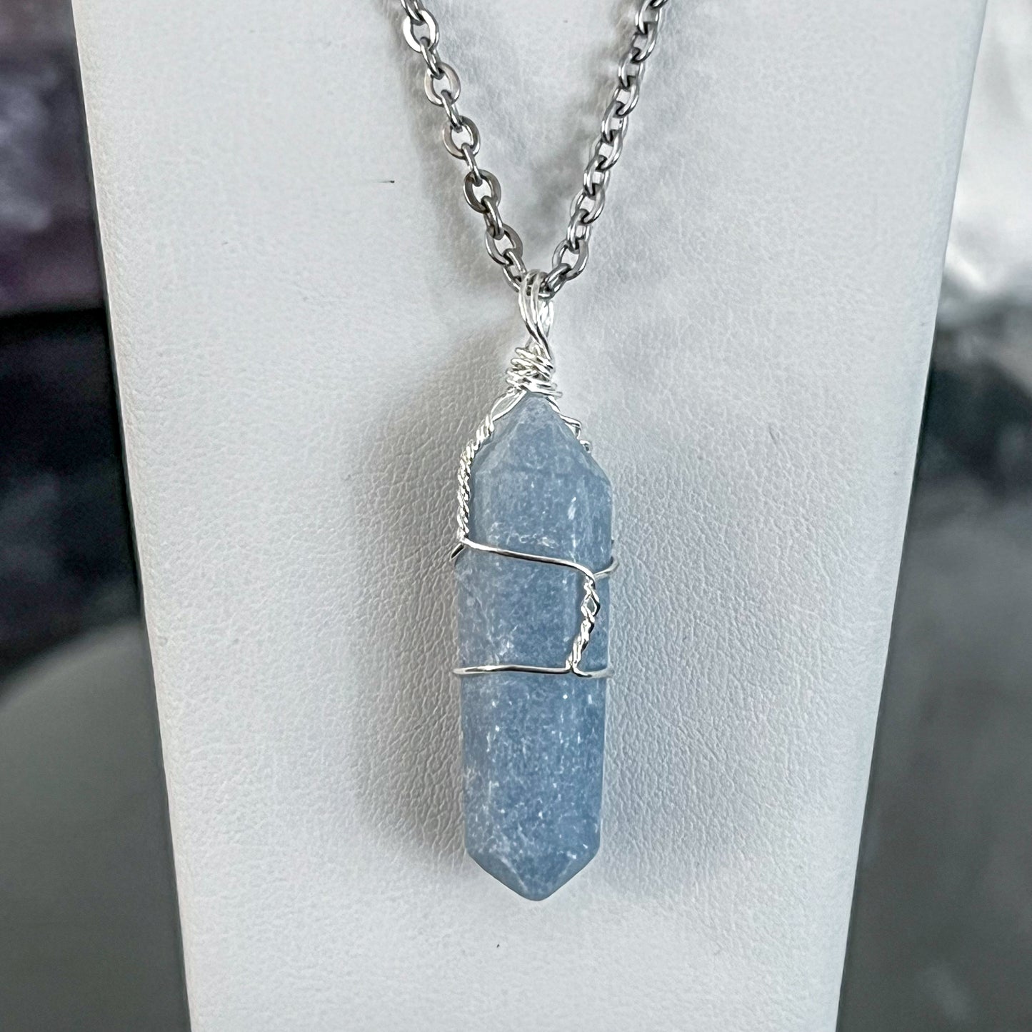 Angelite Wrap Necklace