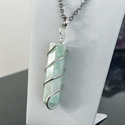 Amazonite Spiral Necklace