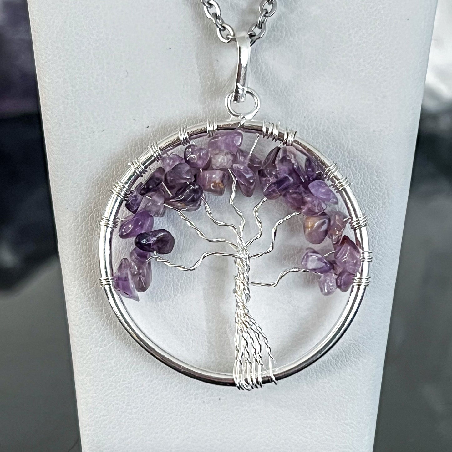 Amethyst Tree of Life Necklace (Large)