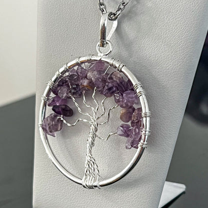 Amethyst Tree of Life Necklace (Large)