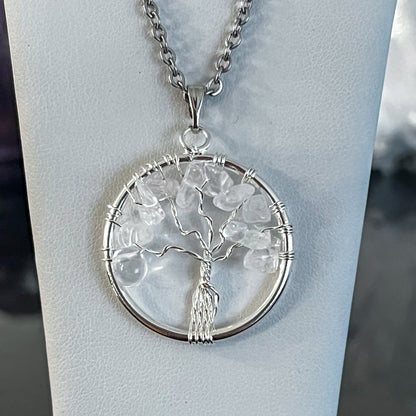 Quartz Tree of Life Necklace