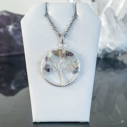 Fluorite Tree of Life Necklace