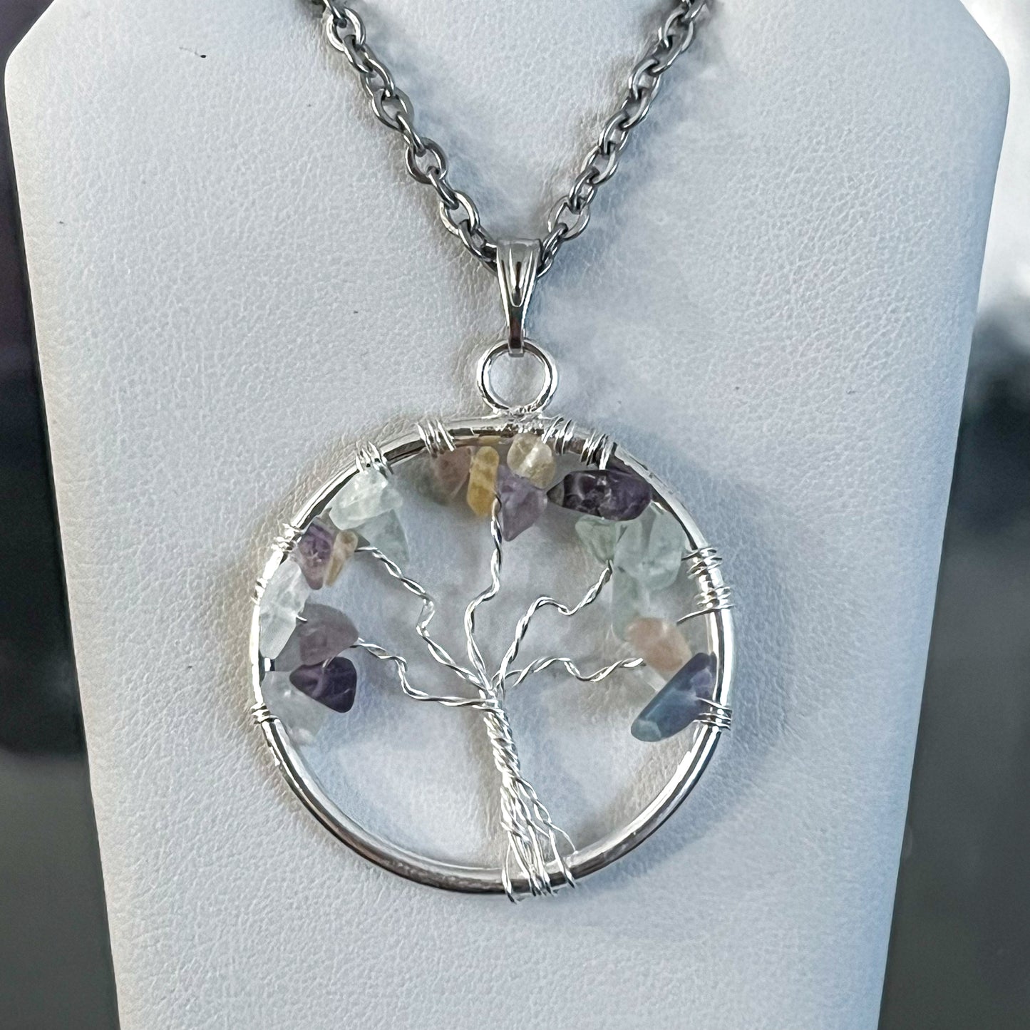 Fluorite Tree of Life Necklace