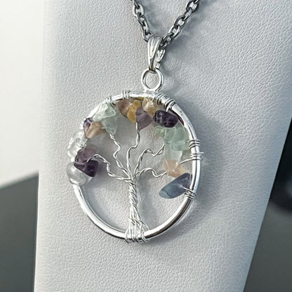 Fluorite Tree of Life Necklace