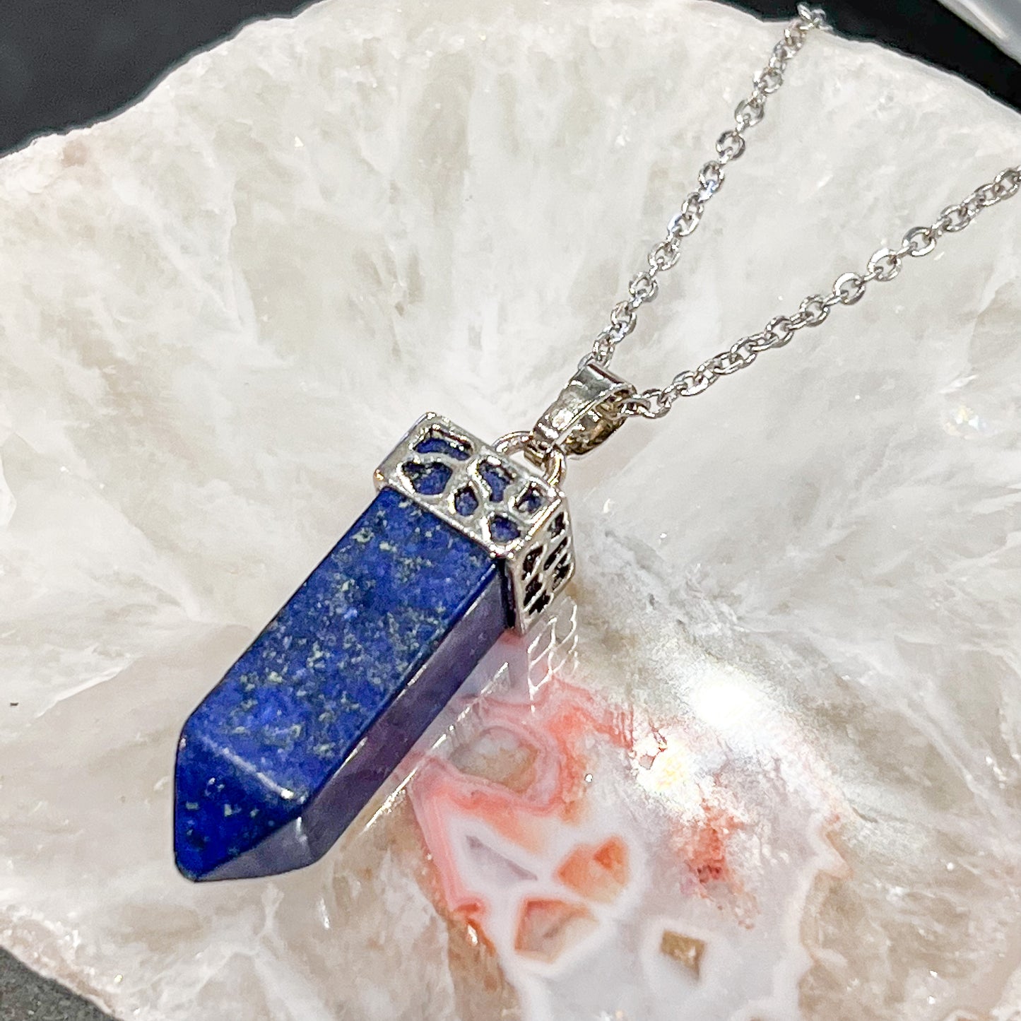 Lapis Point Necklace