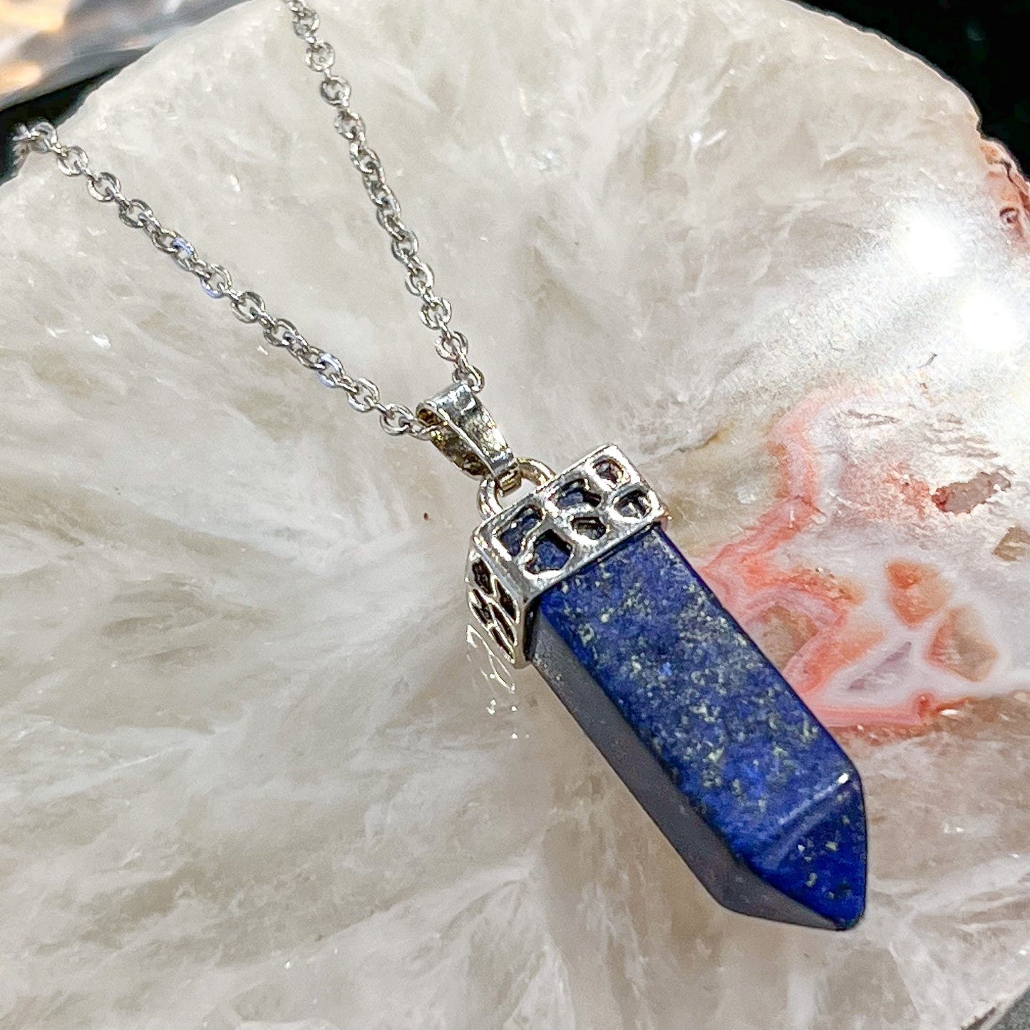 Lapis Point Necklace