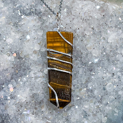 Tiger Eye Flat Necklace