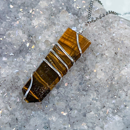 Tiger Eye Flat Necklace