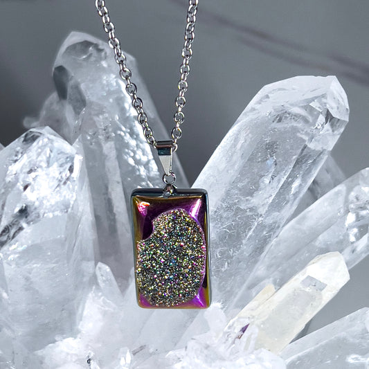 Aura Amethyst Necklace (Style 4)
