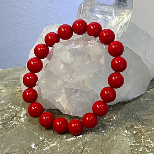 Red Coral 10mm Bracelet