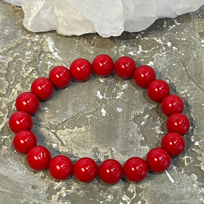 Red Coral 10mm Bracelet