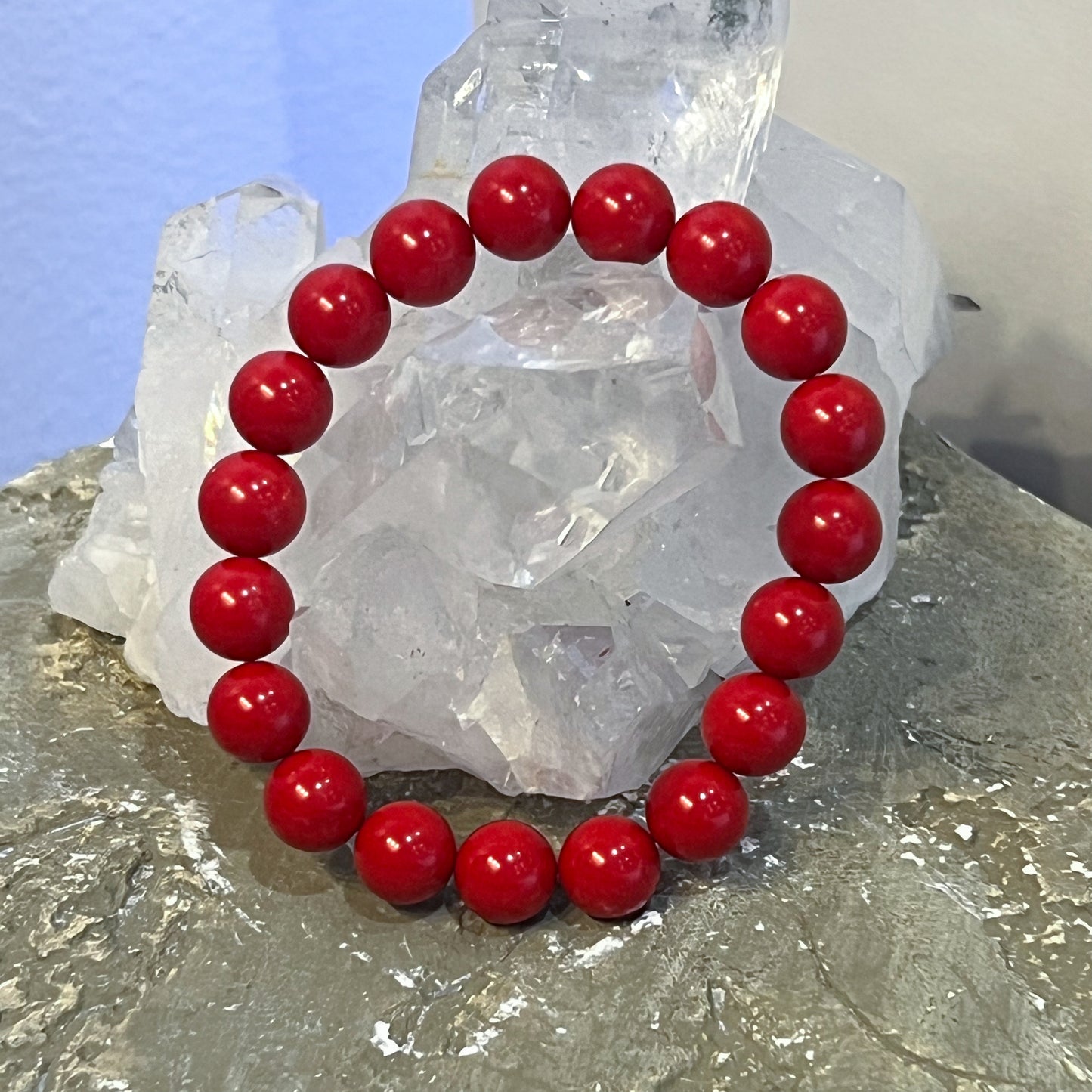 Red Coral 10mm Bracelet