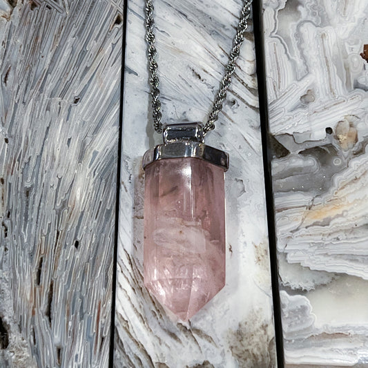 Rose Quartz A+ Quality Necklace (Style 1)