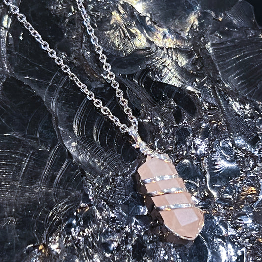 Rose Quartz Small Wrap Necklace