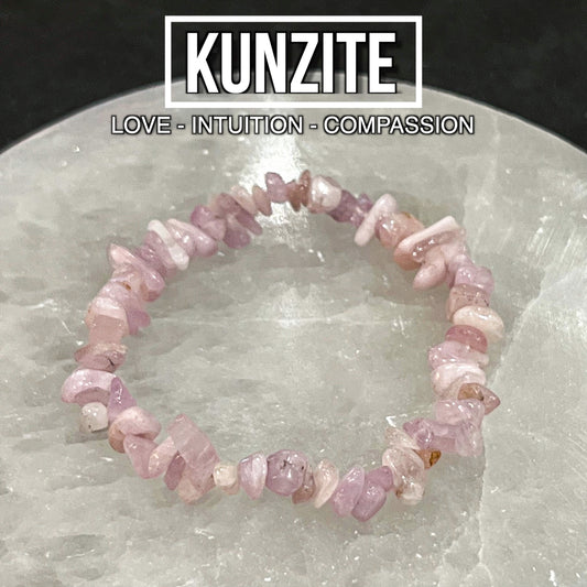 Kunzite Chip Bracelet