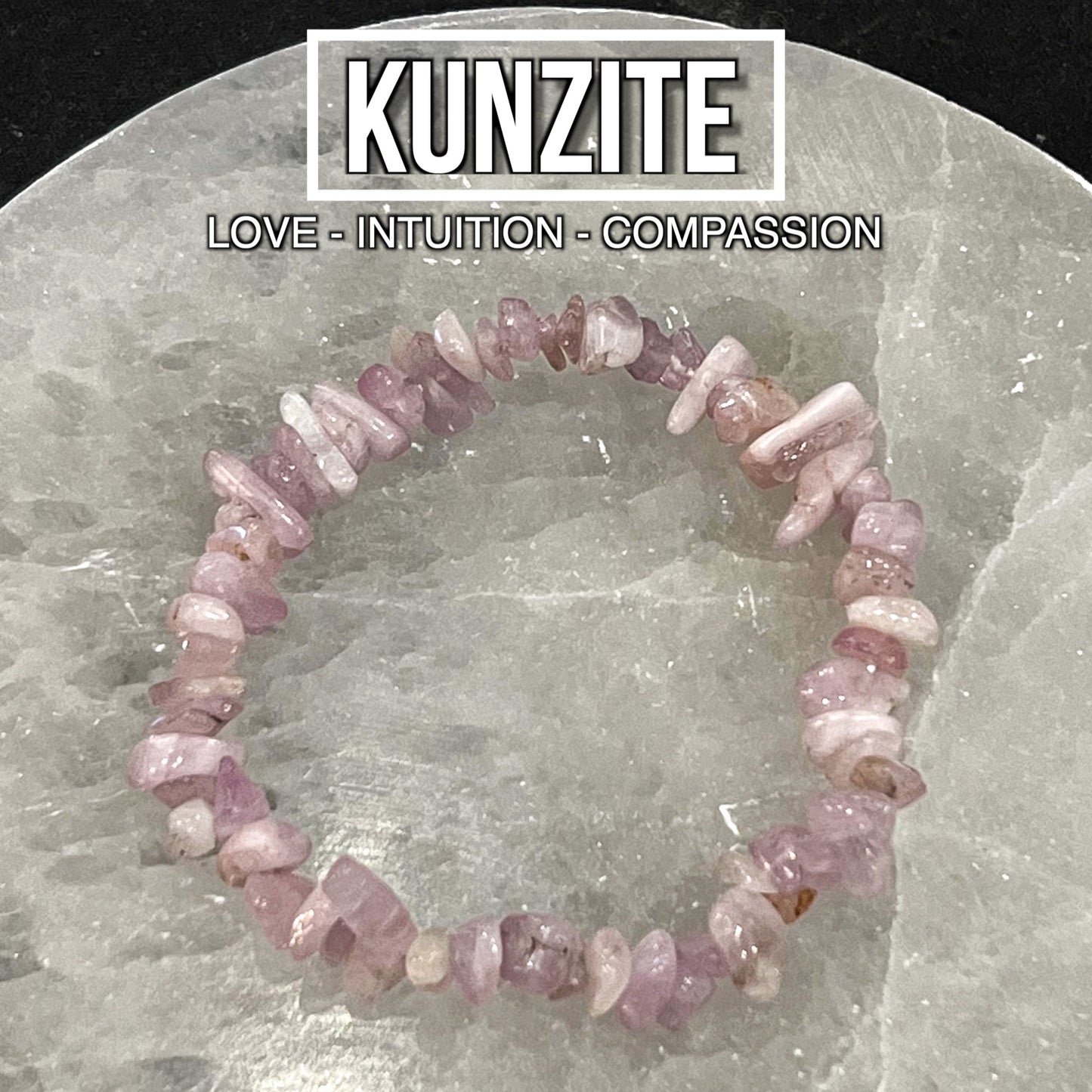 Kunzite Chip Bracelet