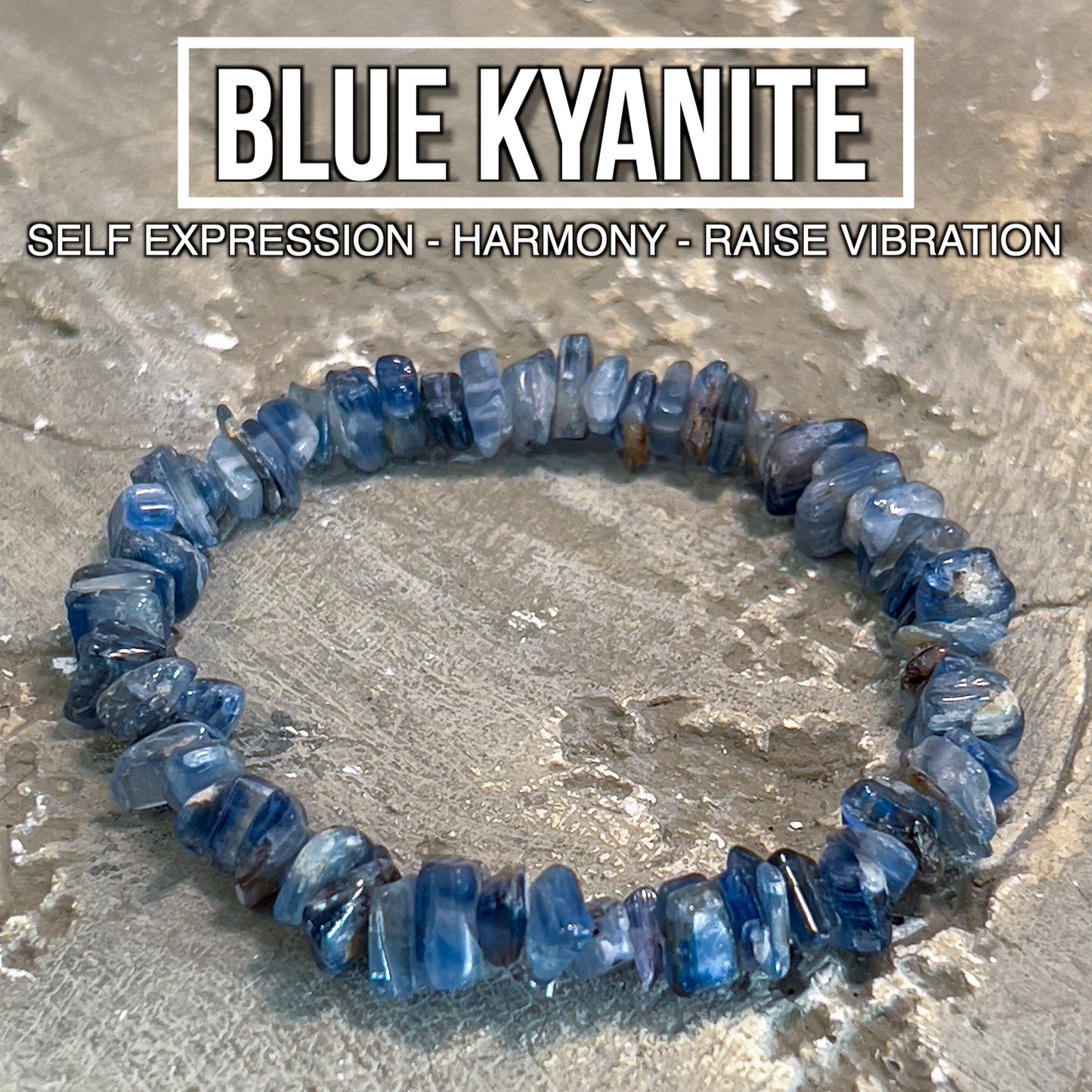 Blue Kyanite Chip Bracelet