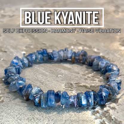 Blue Kyanite Chip Bracelet