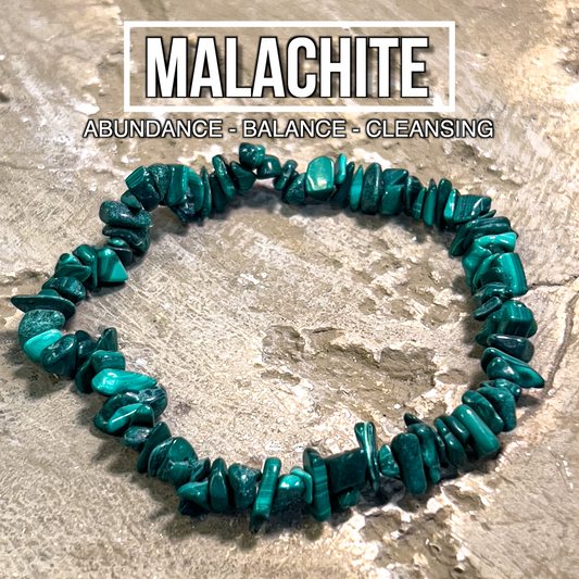 Malachite Chip Bracelet