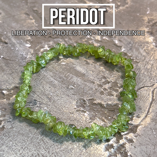 Peridot Chip Bracelet