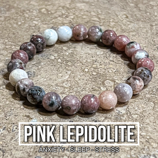 Pink Lepidolite Bracelet 8mm