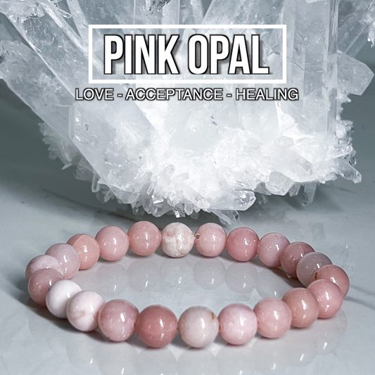 Pink Opal Bracelet 8mm