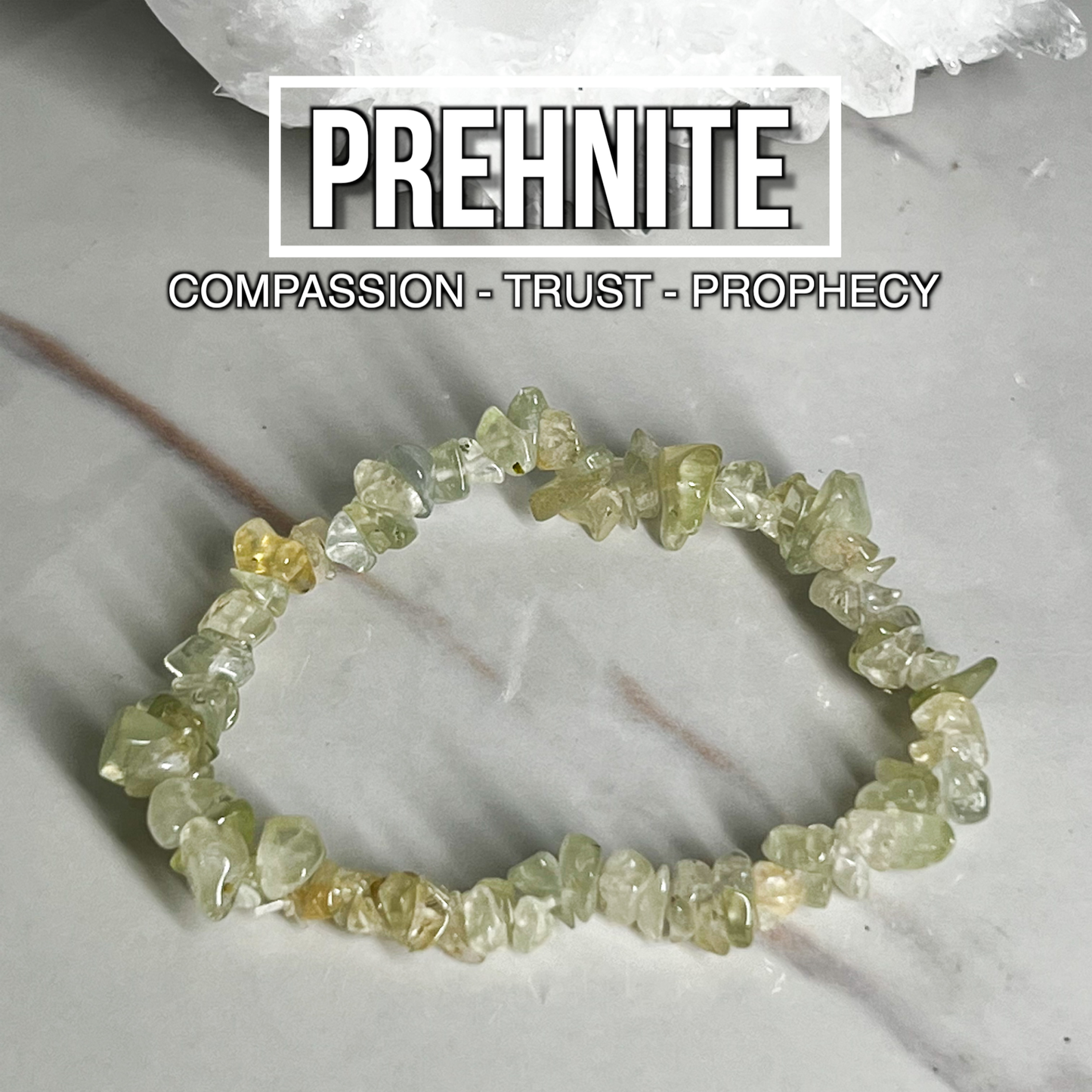 Prehnite Chip Bracelet