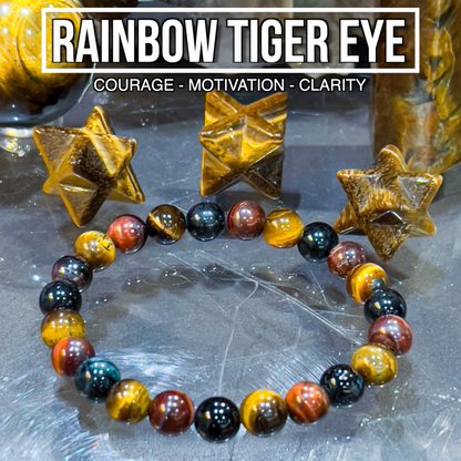 Rainbow Tiger Eye Bracelet 8mm