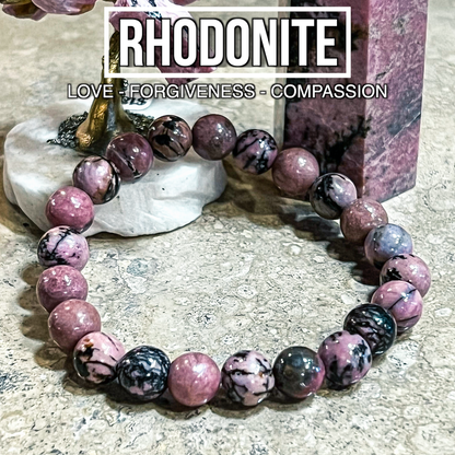 Rhodonite Bracelet 8mm