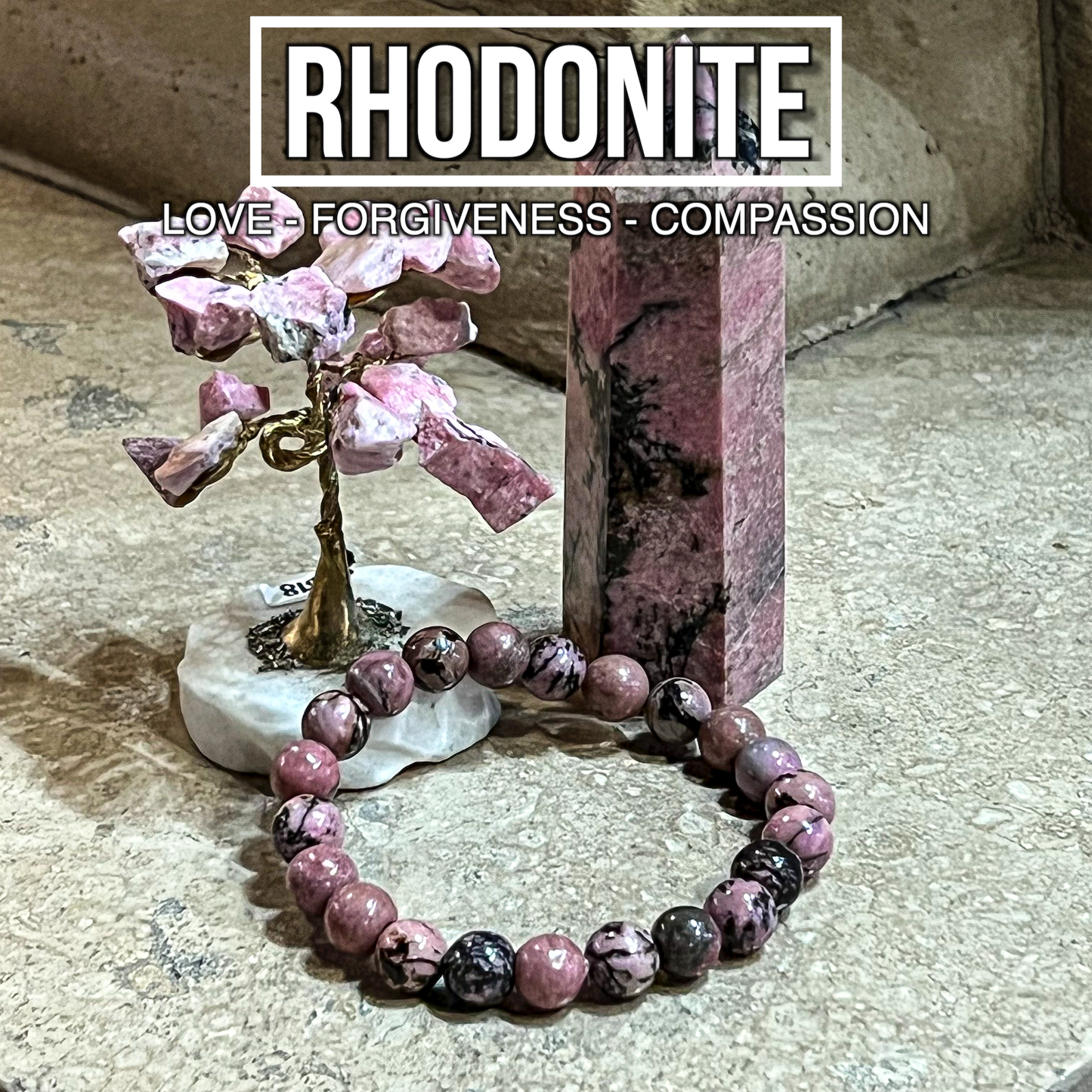 Rhodonite Bracelet 8mm