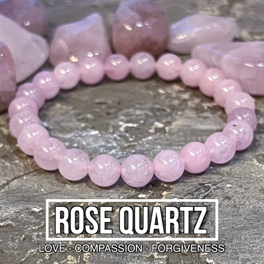 Rose Quartz Bracelet 8mm