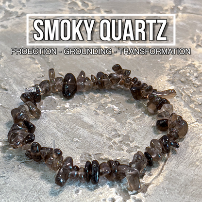 Smoky Quartz Chip Bracelet