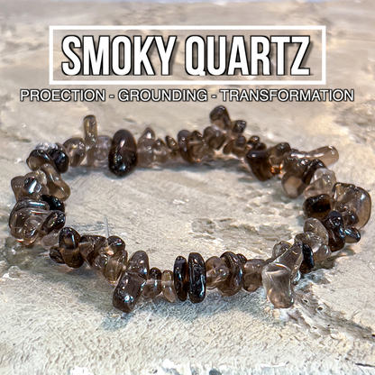 Smoky Quartz Chip Bracelet