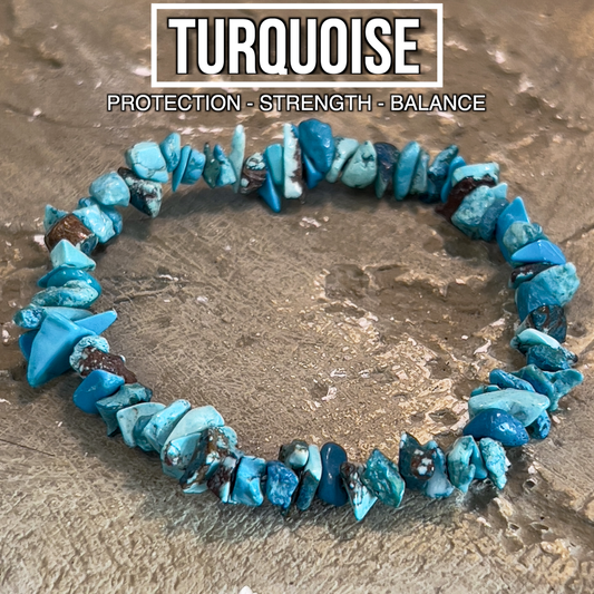 Turquoise Chip Bracelet